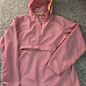 L.L. Bean Women's Medium Pullover 1/4 Zip Pink/Peach Jacket Coat